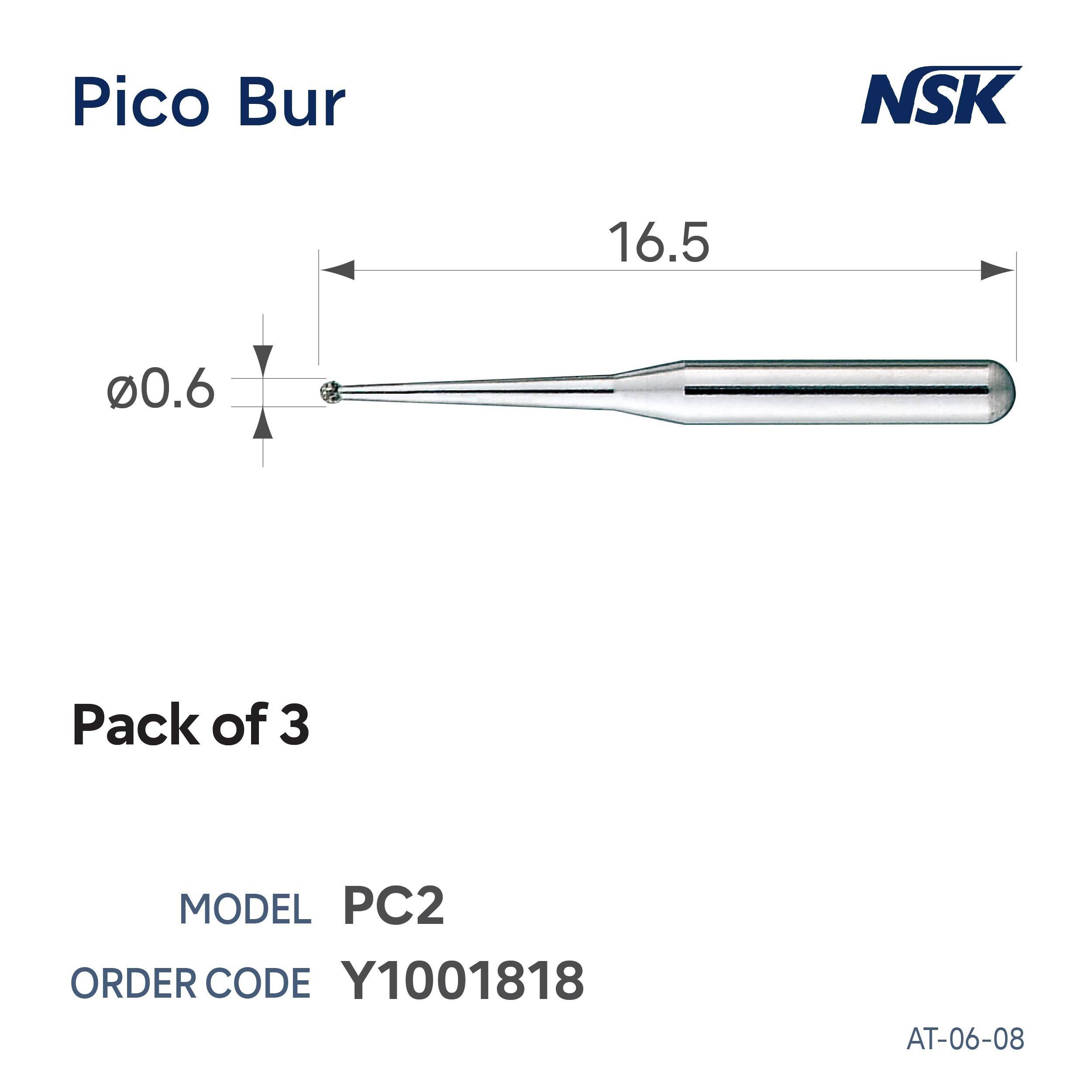 PC2 PICO BUR(SET OF 3)