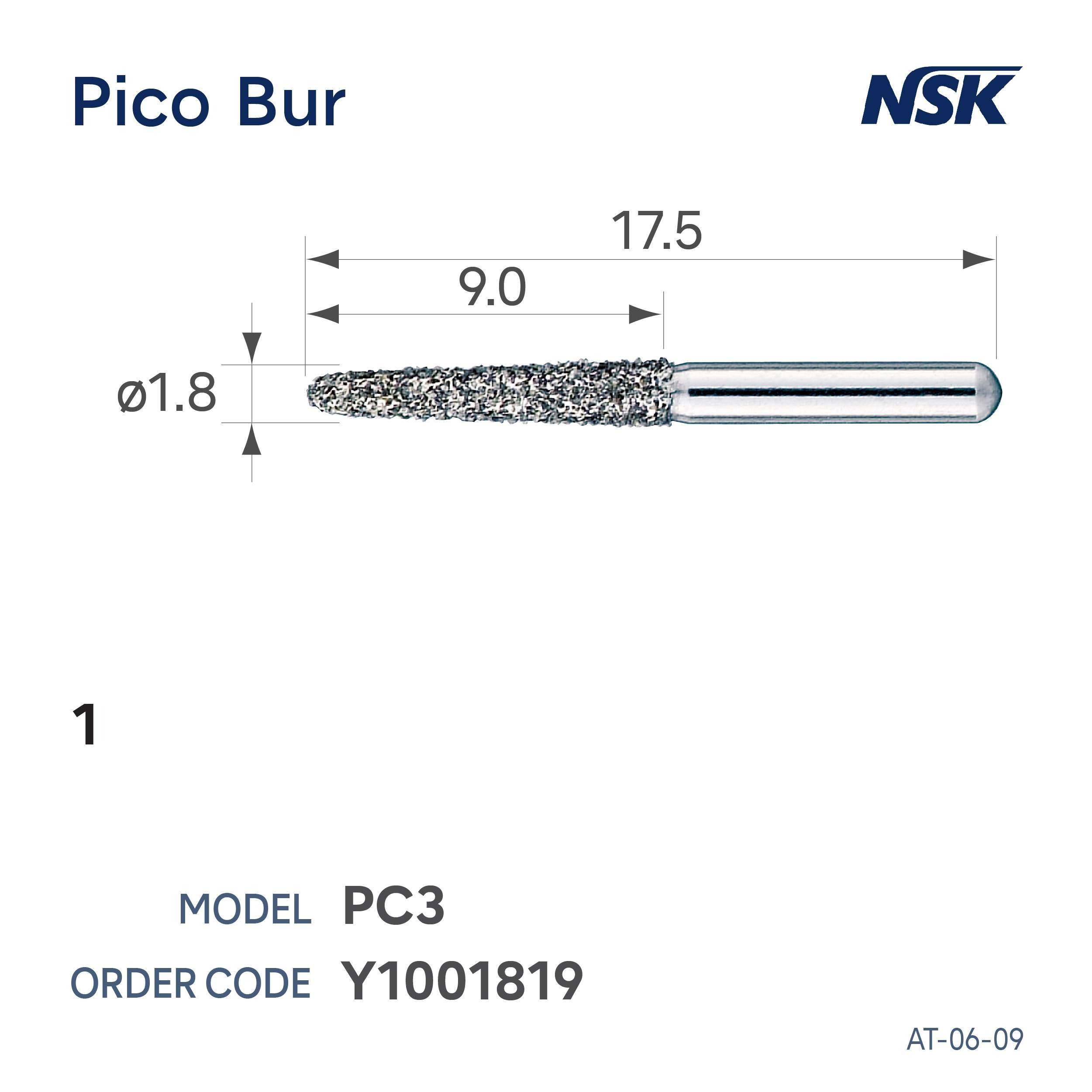 PC3 PICO BUR (SET OF 3)