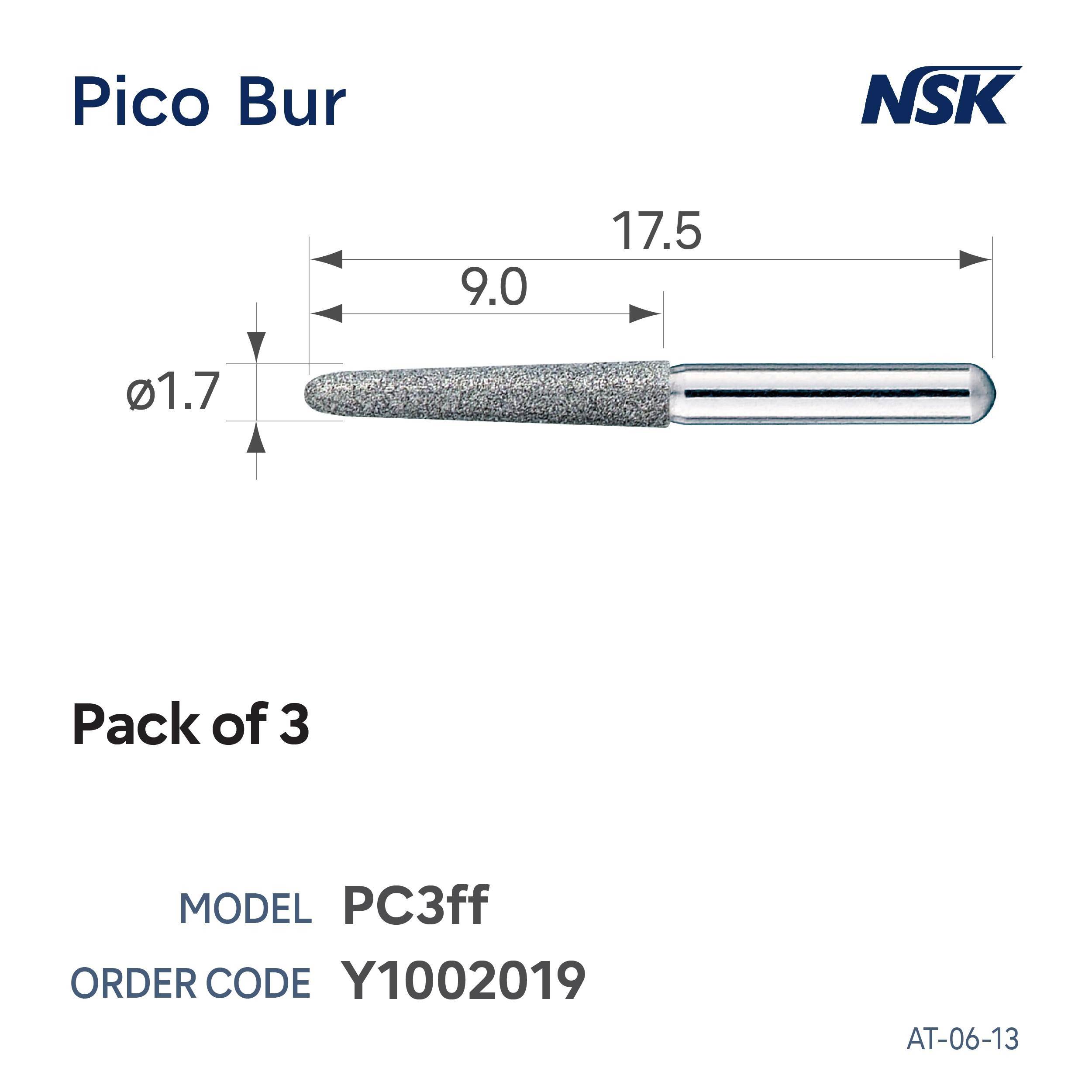 PC3FF PICO BUR (SET OF3)