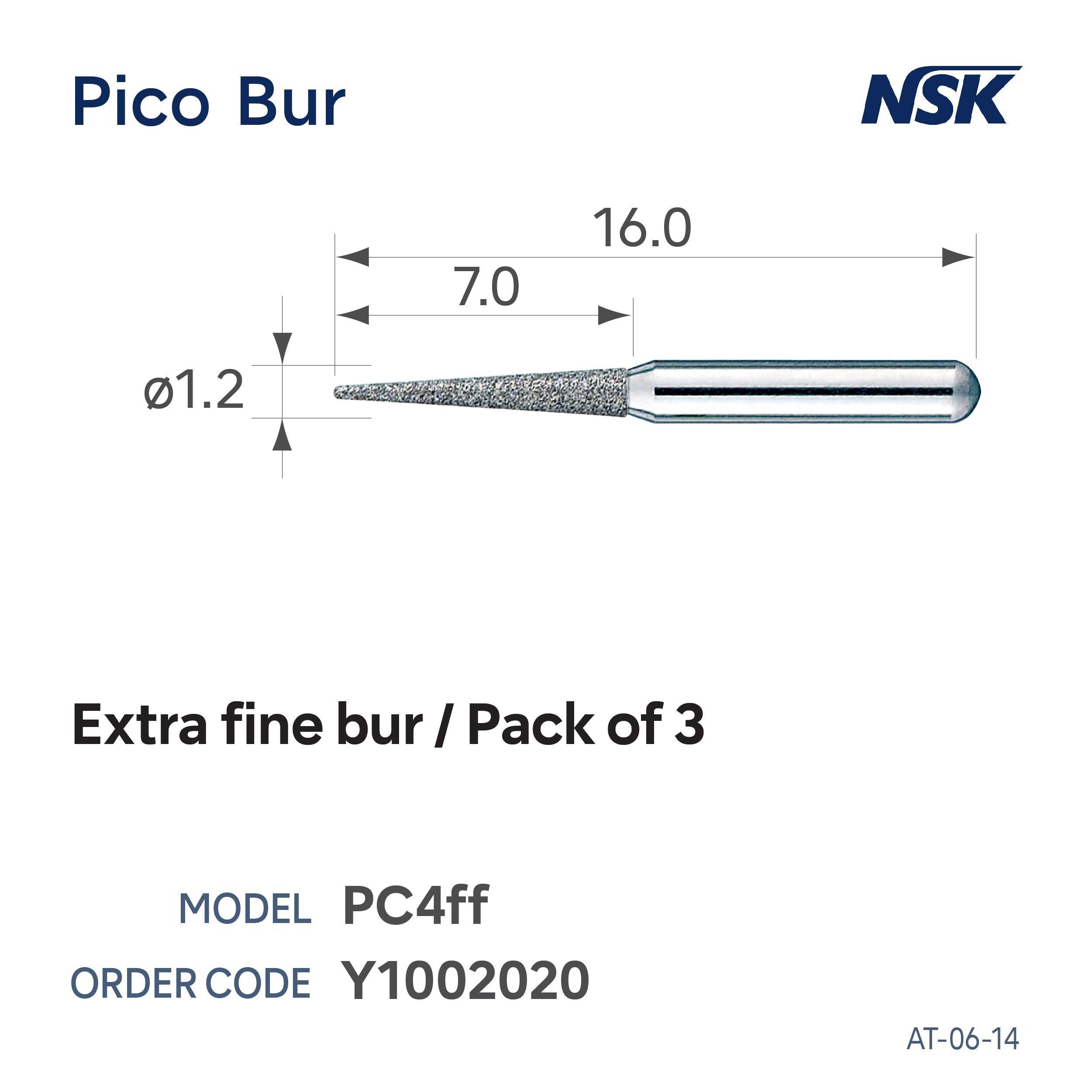 PC4FF PICO BUR (SET OF3)