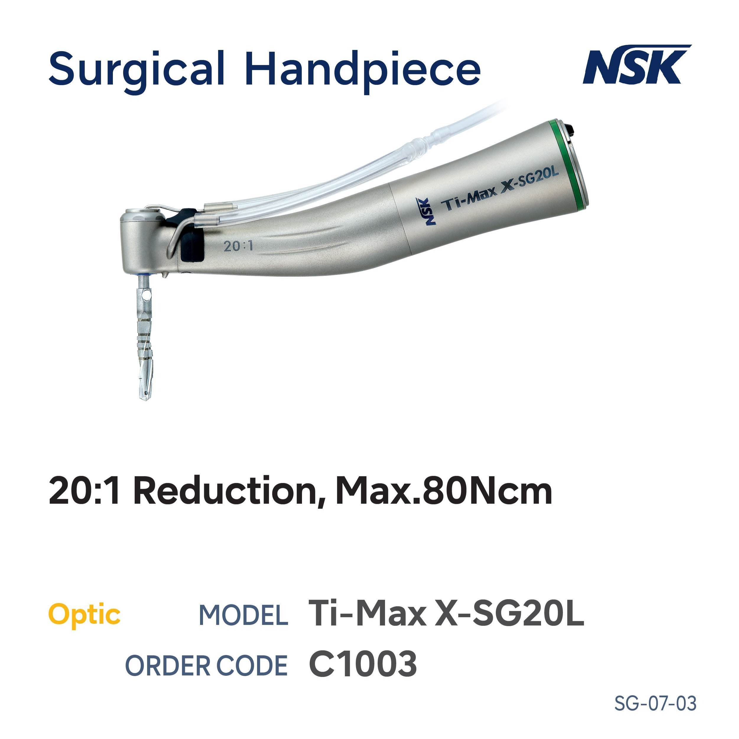 TI-Max X-SG20L 20:1 Implant Handpiece (Optic)