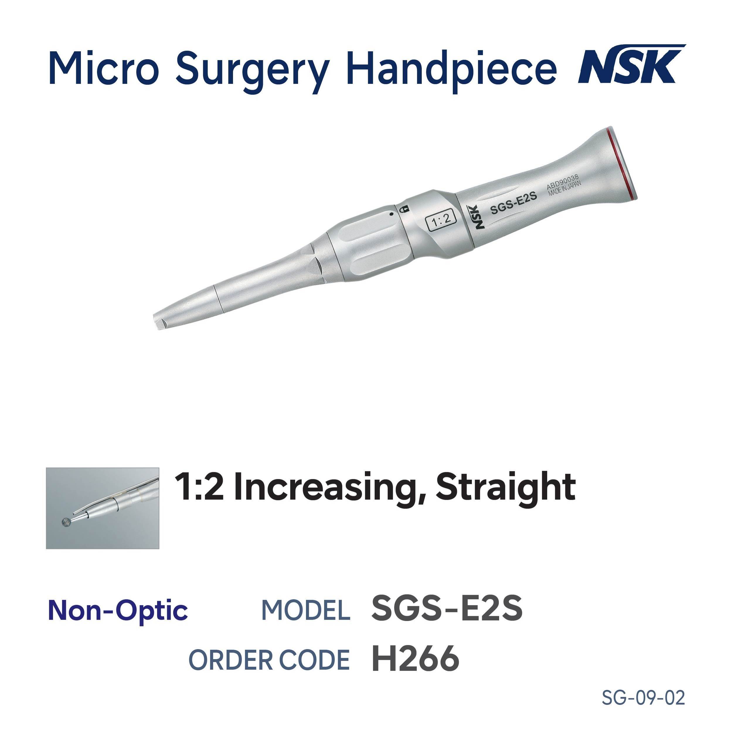 SGS E2S Micro Surgery Straight Handpiece