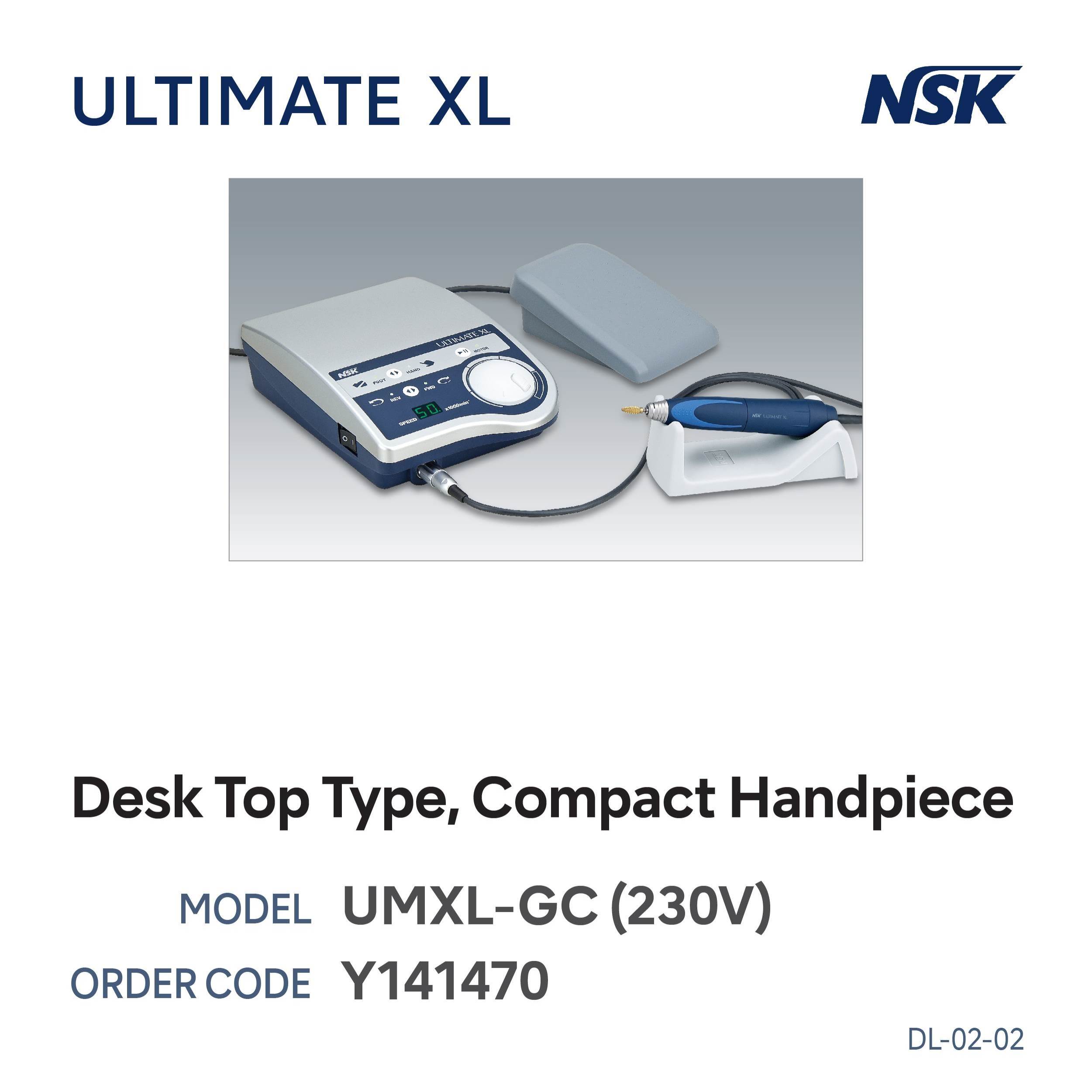 ULTIMATE XL DESK TOP COMPLETE SET, COMPACT  HANDPIECE