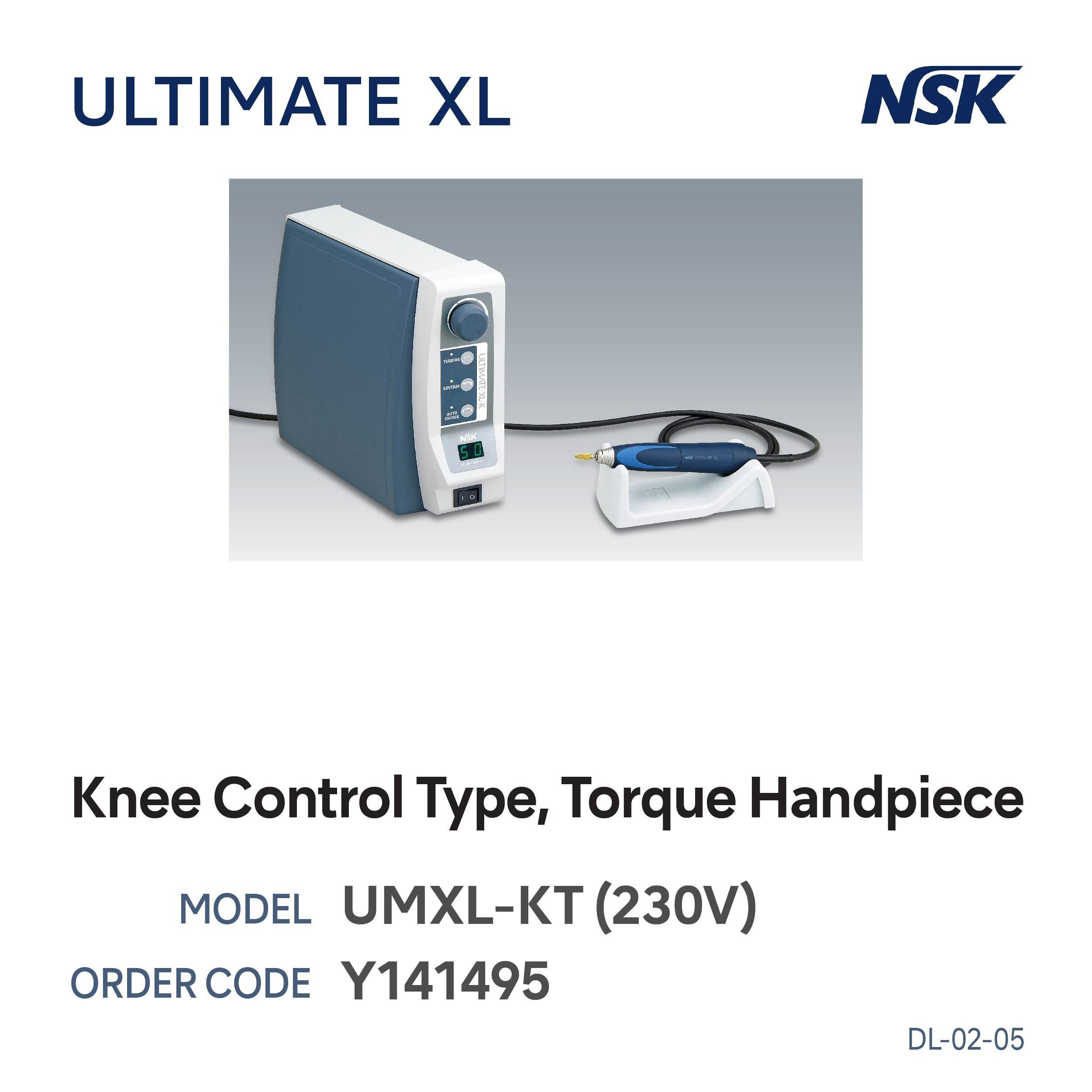 ULTIMATE XL KNEE CONTROL TYPE COMPLETE SET, TORQUE HANDPIECE