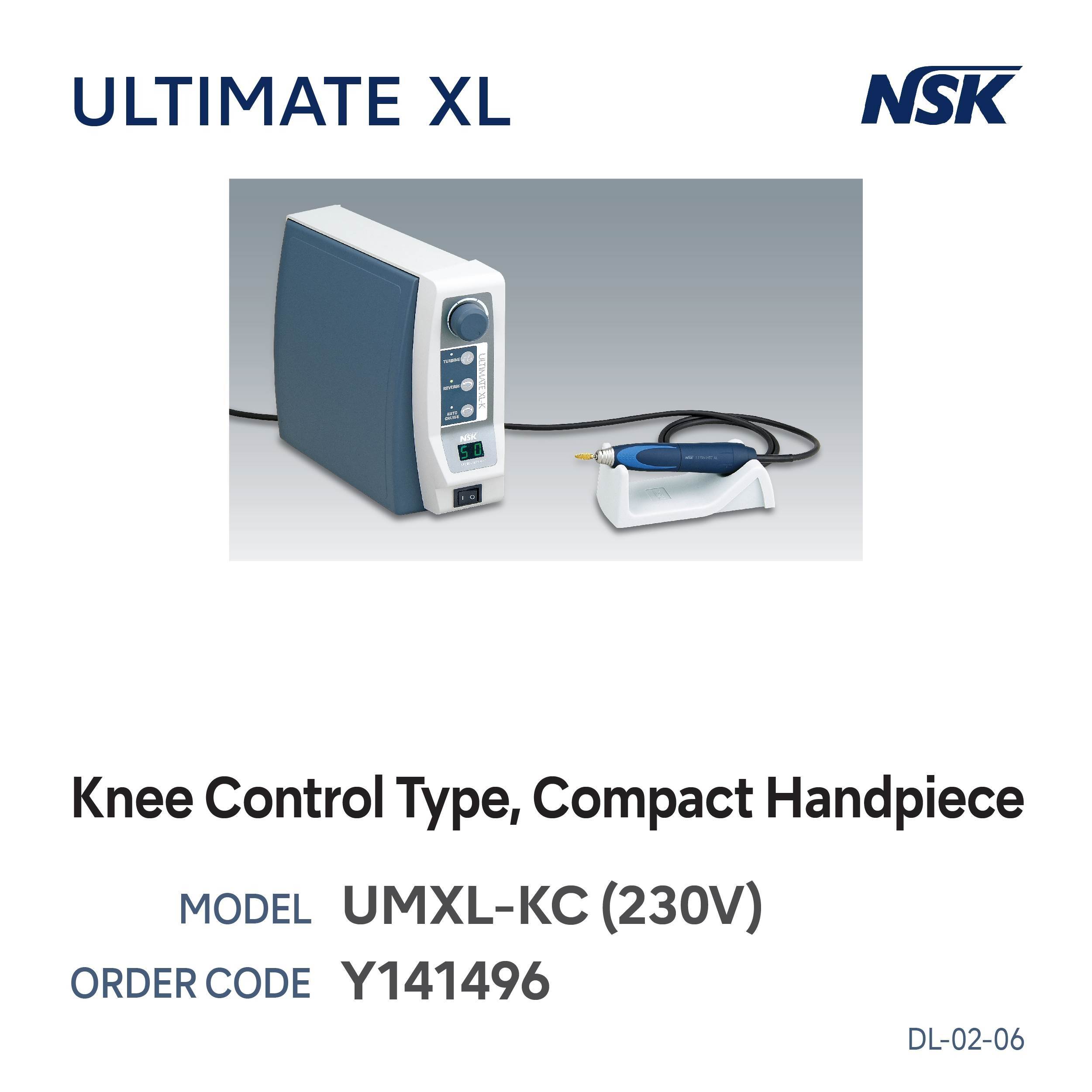 ULTIMATE XL KNEE CONTROL TYPE COMPLETE SET, COMPACT HANDPIECE