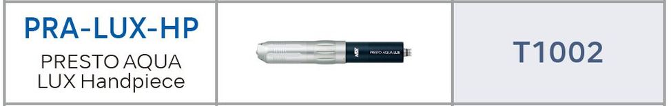 PRESTO AQUA LUX HANDPIECE