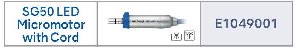 SG50 LED Micromotor with Cord