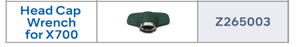 Head cap wrench For X700