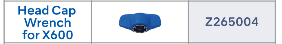 Head cap wrench for X600